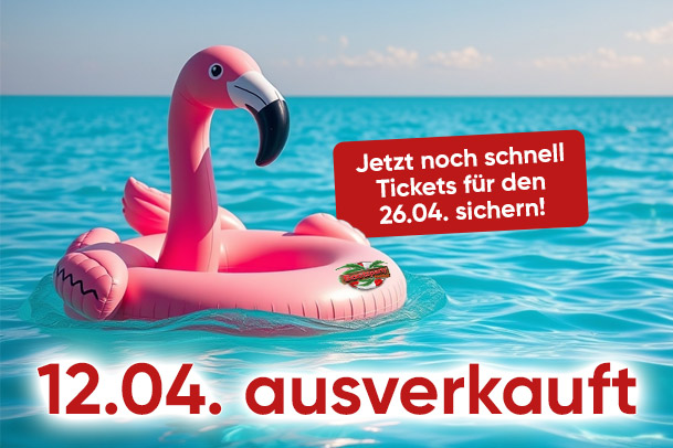 Bootsparty am 12.04. in Hamburg ausverkauft